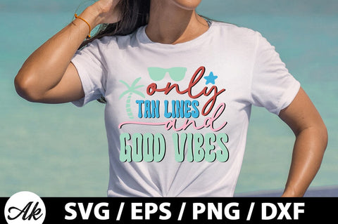Only tan lines and good vibes Retro SVG SVG akazaddesign 