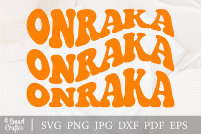 Onraka svg, wavy style Stacked EPS PNG Cricut Instant Download SVG Fauz 