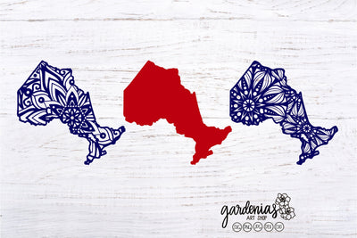 Ontario Canada Mandala SVG Gardenias Art Shop 