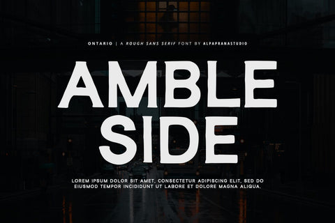 Ontario - Rough Sans Font Font Alpaprana Studio 