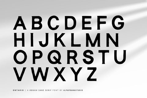 Ontario - Rough Sans Font Font Alpaprana Studio 