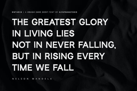 Ontario - Rough Sans Font Font Alpaprana Studio 