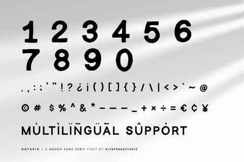 Ontario - Rough Sans Font Font Alpaprana Studio 