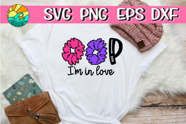 Oop I'm In Love - Scrunchie - SVG PNG EPS DXF SVG On the Beach Boutique 