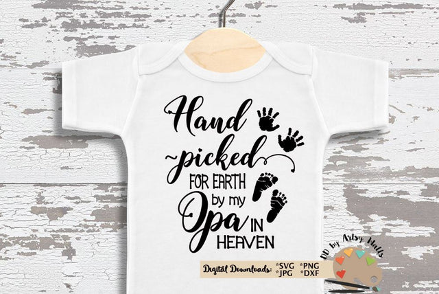 Opa svg - Grandpa Opa gift svg dxf - Baby onesie gift - Opa memorial - In memory of Opa SVG The Artsy Spot 
