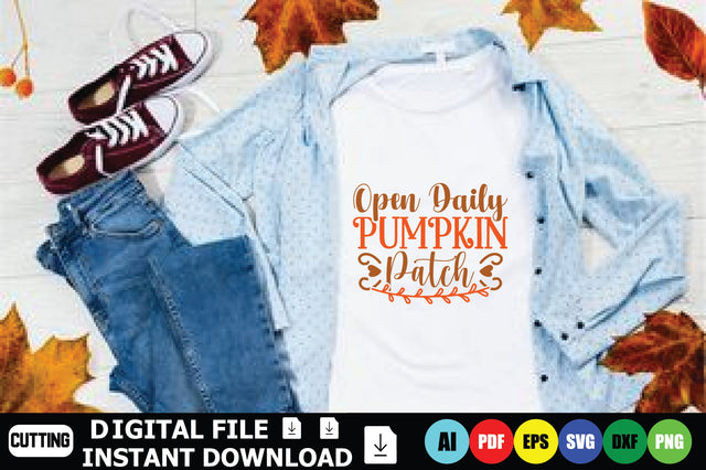 Open Daily Pumpkin Patch SVG Shahin alam 