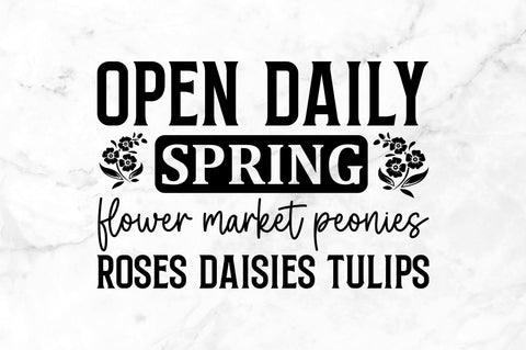 Open daily spring flower market peonies roses daisies tulips SVG SVG Regulrcrative 