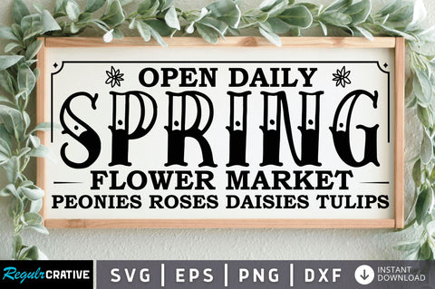 Open daily spring flower SVG Design SVG Regulrcrative 