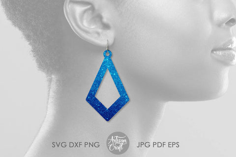 Open teardrop earrings, SVG cut file SVG Artisan Craft SVG 