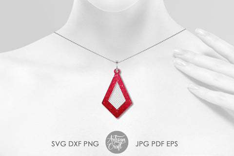 Open teardrop earrings, SVG cut file SVG Artisan Craft SVG 