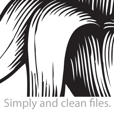 Opened banana - vintage engraved illustration SVG TribaliumArtSF 