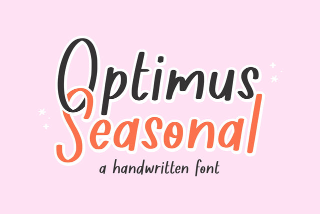 Optimus Seasonal Font Allouse.Studio 