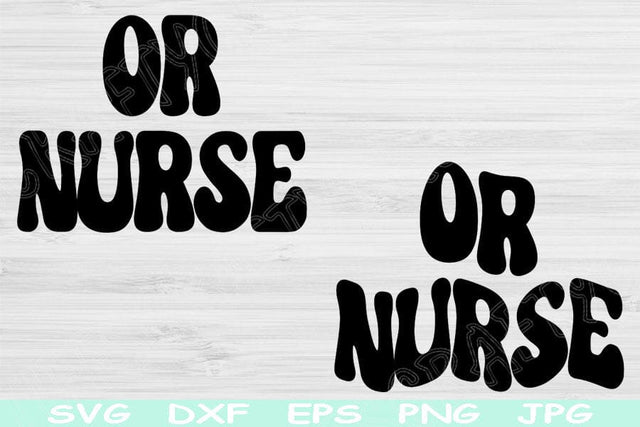 OR Nurse Svg Dxf Png Eps Cut Files, Operating Room Nurse Svg, OR Svg Files For Cricut, Nurse Shirt Svg Silhouette Digital Download Designs SVG TiffsCraftyCreations 