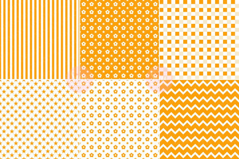 Orange and White Pattern Seamless Digital Paper Backgrounds Digital Pattern SineDigitalDesign 