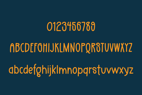 Orange Citrus Font Kitaleigh 