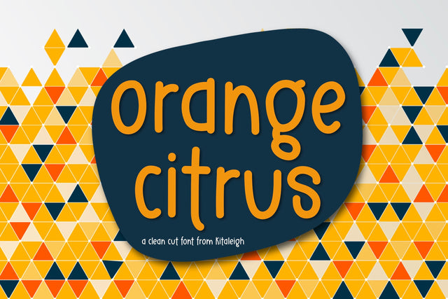 Orange Citrus Font Kitaleigh 