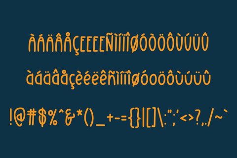 Orange Citrus Font Kitaleigh 
