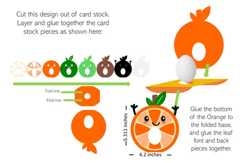 Orange egg holder svg SVG Digital Gems 