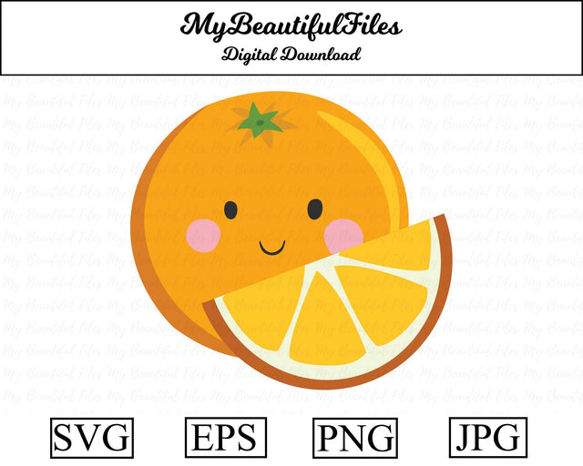 orange - fruit SVG MyBeautifulFiles 