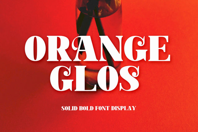 Orange Glos Font gatype 