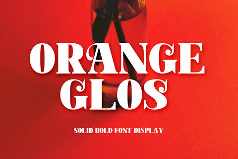 Orange Glos Font gatype 