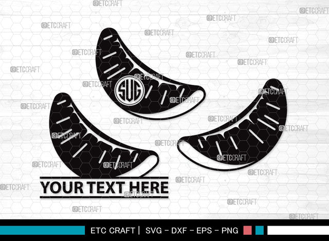 Orange Monogram SVG | Half Orange Svg | Fruit Svg | Orange Slice Svg | Orange Bundle | Summer SVG | Orange Clipart SVG ETC Craft 