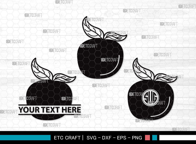 Orange Monogram SVG | Half Orange Svg | Fruit Svg | Orange Slice Svg | Orange Bundle | Summer SVG | Orange Clipart SVG ETC Craft 