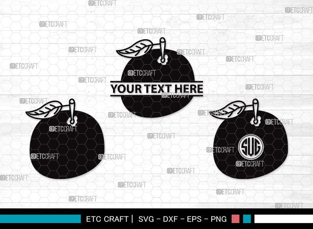 Orange Monogram SVG | Half Orange Svg | Fruit Svg | Orange Slice Svg | Orange Bundle | Summer SVG | Orange Clipart SVG ETC Craft 