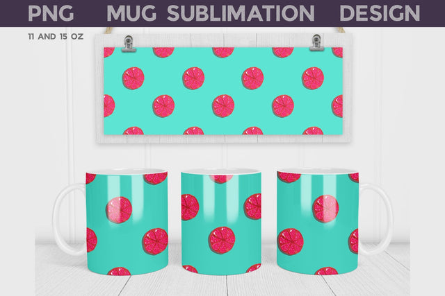 Orange Mug Wrap | Summer Mug Sublimation Sublimation WatercolorColorDream 