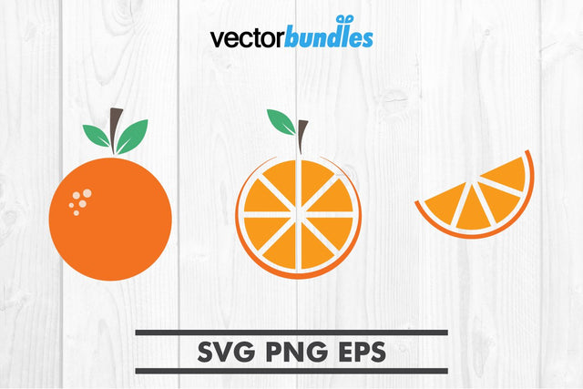 Orange slice clip art svg SVG vectorbundles 