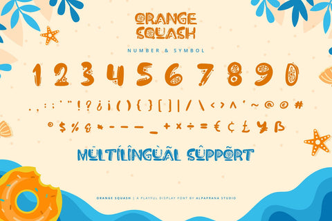 Orange Squash - Playful Display Font Font Alpaprana Studio 