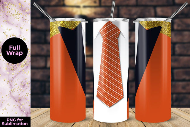 Orange Suit 20oz Skinny Tumbler Wrap Template Sublimation Sublimatiz Designs 