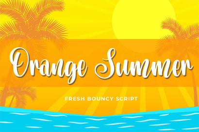 Orange Summer Font Abo Daniel Studio 