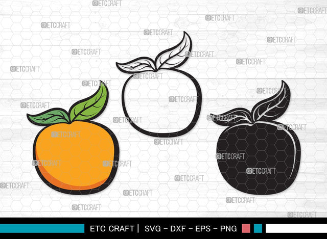 Orange SVG | Half Orange Svg | Fruit Svg | Orange Slice Svg | Orange Bundle | Summer SVG | Orange Clipart SVG ETC Craft 
