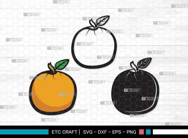 Orange SVG | Half Orange Svg | Fruit Svg | Orange Slice Svg | Orange Bundle | Summer SVG | Orange Clipart SVG ETC Craft 
