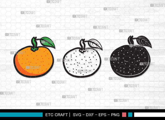 Orange SVG | Half Orange Svg | Fruit Svg | Orange Slice Svg | Orange Bundle | Summer SVG | Orange Clipart SVG ETC Craft 