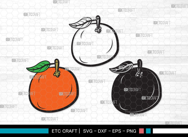 Orange SVG | Half Orange Svg | Fruit Svg | Orange Slice Svg | Orange Bundle | Summer SVG | Orange Clipart SVG ETC Craft 