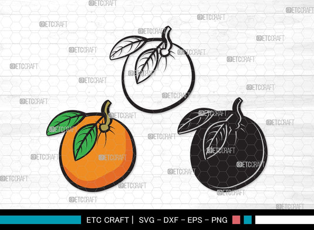 Orange SVG | Half Orange Svg | Fruit Svg | Orange Slice Svg | Orange Bundle | Summer SVG | Orange Clipart SVG ETC Craft 