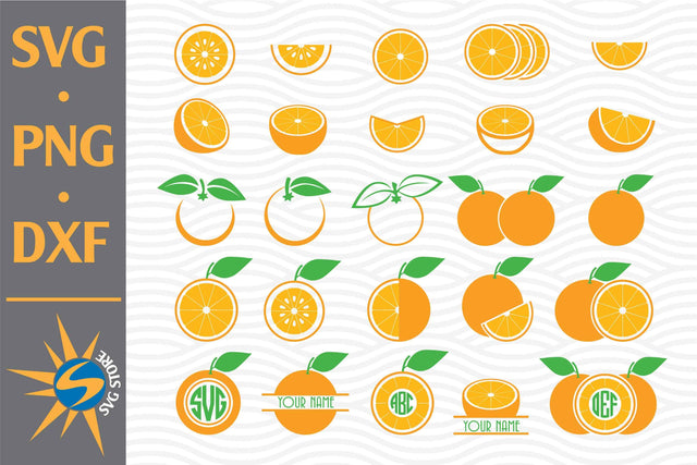 Orange SVG, PNG, DXF Digital Files Include SVG SVGStoreShop 