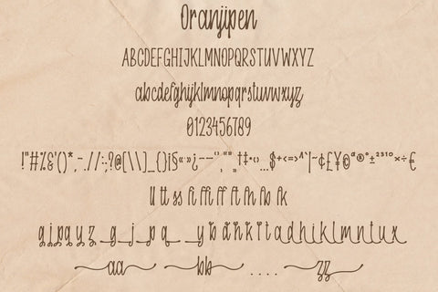 Oranjipen | Monoline Ink Style Script Font Font Katario Studio 
