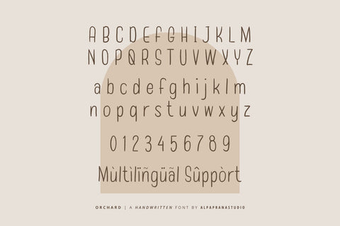 Orchard - Handwritten Font Font Alpaprana Studio 