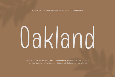 Orchard - Handwritten Font Font Alpaprana Studio 