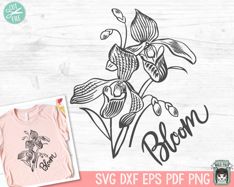 Orchid Bloom SVG Cut File SVG Wild Pilot 