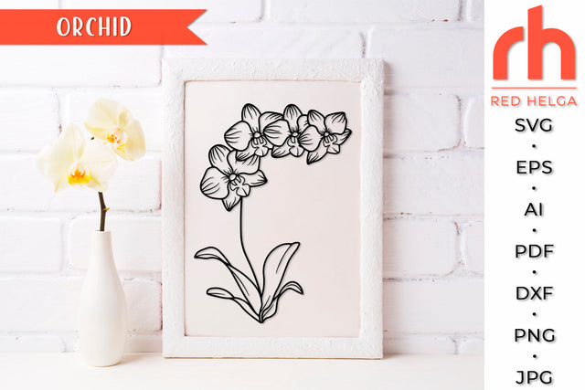 Orchid SVG - Scorpio Flower Cut File SVG RedHelgaArt 