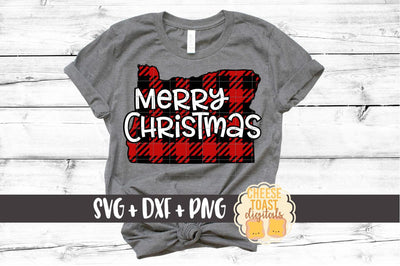 Oregon - Buffalo Plaid State - SVG PNG DXF Cut Files SVG Cheese Toast Digitals 