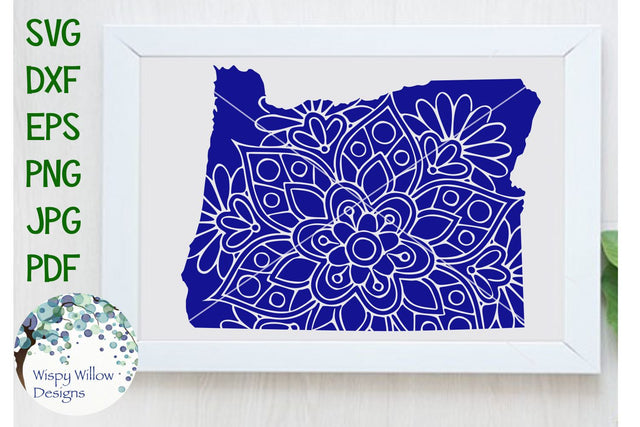 Oregon Mandala SVG Wispy Willow Designs 