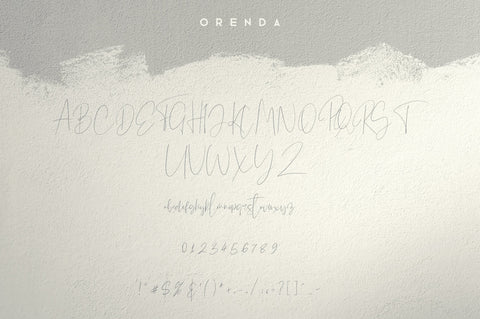 Orenda - Script font Font VPcreativeshop 