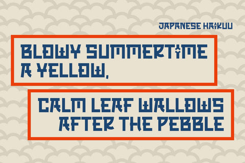 OREWA - Japanese style font Font twinletter 