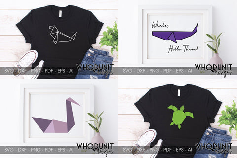 Origami Animals SVG Bundle SVG Whodunit Designs 