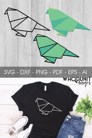 Origami Bird 1 SVG | Geometric Bird 1 SVG SVG Whodunit Designs 